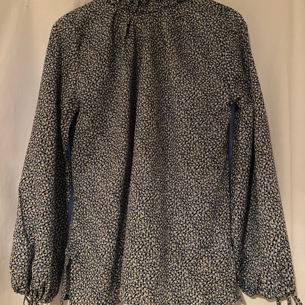Ann Mashburn Ruffle Neck Alice Blouse Size Small - Picture 12 of 13